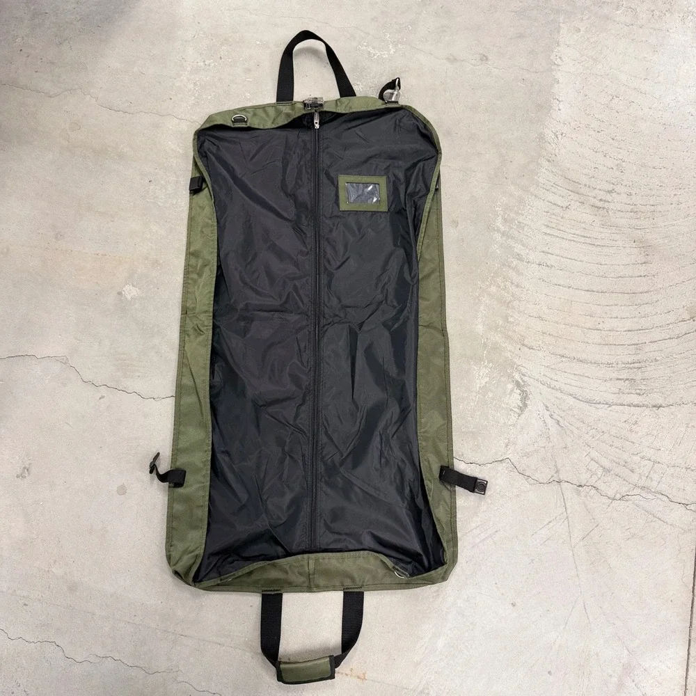 WallyBags Garment Bag Unisex Olive Green New Tri-Fold Suit Carrier Bag